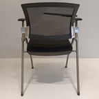 Modern Ergonomic Mesh Office Chair - Rectangular Folding Desk Chair With Optional Writing Tablet For Home Office Lumendat