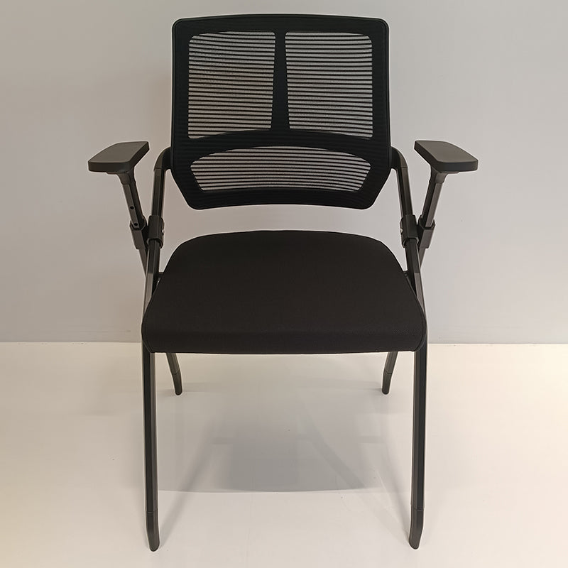 Modern Ergonomic Folding Office Chair - Space-Saving Nesting Training Chair With High-Density Foam & Silent Casters For Home Office Lumendat