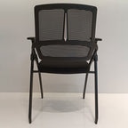 Modern Ergonomic Folding Office Chair - Space-Saving Nesting Training Chair With High-Density Foam & Silent Casters For Home Office Lumendat