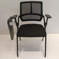 Modern Ergonomic Folding Training Chair With 180° Tablet Arm - Rectangular Nesting Desk Chair With Flip-up Seat & Breathable Mesh Back For Home Office Lumendat