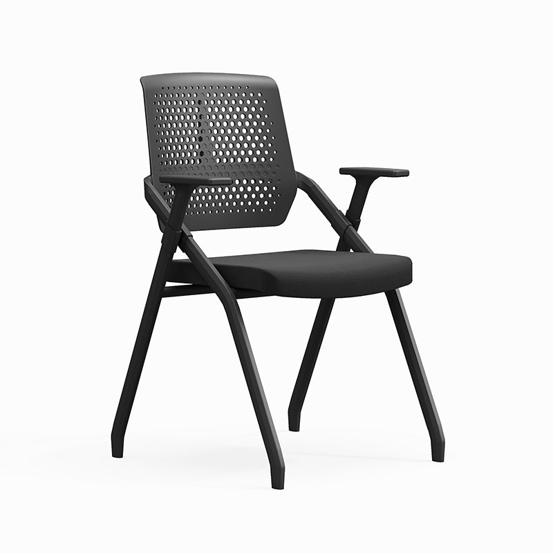 Modern Professional Ergonomic Training Chair - Rectangle Foldable Desk Chair With High-Density Cushion For Home Office Lumendat