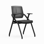 Modern Professional Ergonomic Training Chair - Rectangle Foldable Desk Chair With High-Density Cushion For Home Office Lumendat