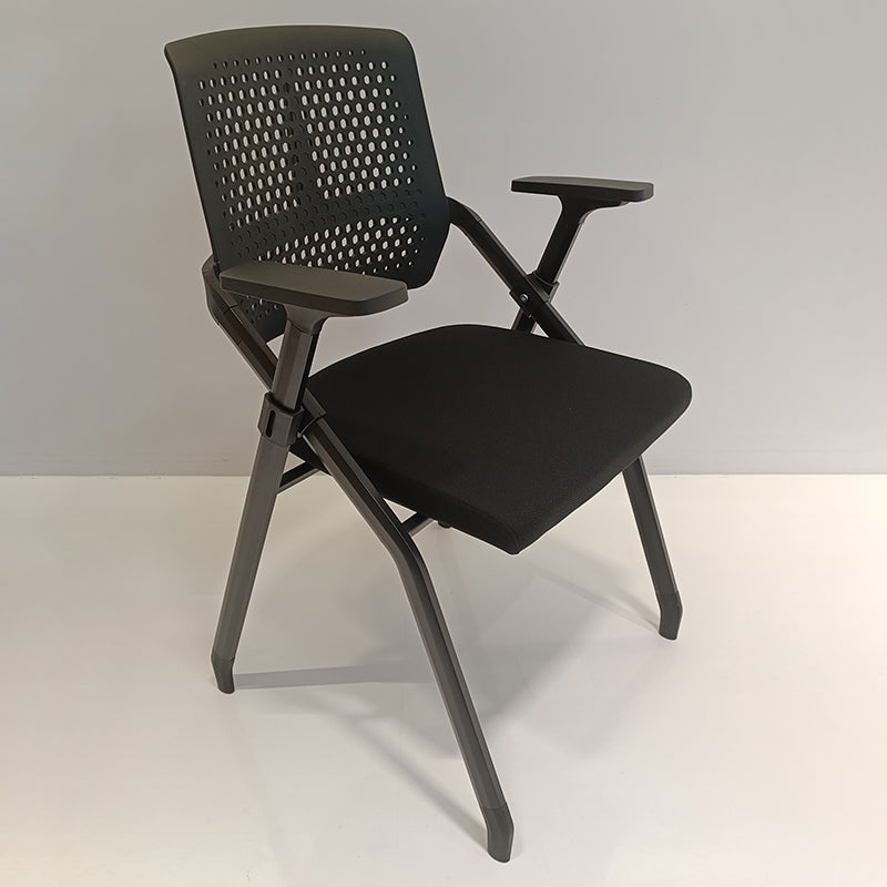 Modern Professional Ergonomic Training Chair - Rectangle Foldable Desk Chair With High-Density Cushion For Home Office Lumendat