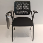 Modern Folding Ergonomic Office Chair - Rectangular Training Chair With 180° Writing Tablet For Home Office Lumendat