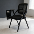 Modern Folding Ergonomic Office Chair - Rectangular Training Chair With 180° Writing Tablet For Home Office Lumendat