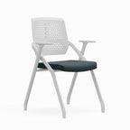 Modern Ergonomic Breathable Mesh Seat High Density Foam Meeting Chair - Rectangular Foldable Training Chair Space Saving Design For Home Office Lumendat
