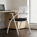 Modern Ergonomic Breathable Mesh Seat High Density Foam Meeting Chair - Rectangular Foldable Training Chair Space Saving Design For Home Office Lumendat