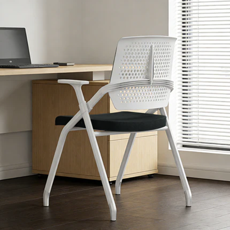 Modern Ergonomic Breathable Mesh Seat High Density Foam Meeting Chair - Rectangular Foldable Training Chair Space Saving Design For Home Office Lumendat