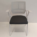 Modern Ergonomic Breathable Mesh Seat High Density Foam Meeting Chair - Rectangular Foldable Training Chair Space Saving Design For Home Office Lumendat