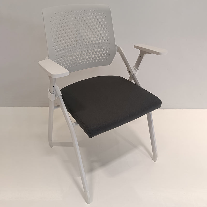 Modern Ergonomic Breathable Mesh Seat High Density Foam Meeting Chair - Rectangular Foldable Training Chair Space Saving Design For Home Office Lumendat
