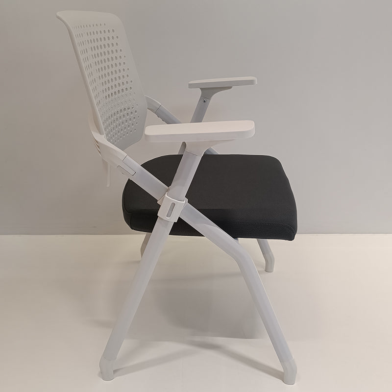 Modern Ergonomic Breathable Mesh Seat High Density Foam Meeting Chair - Rectangular Foldable Training Chair Space Saving Design For Home Office Lumendat