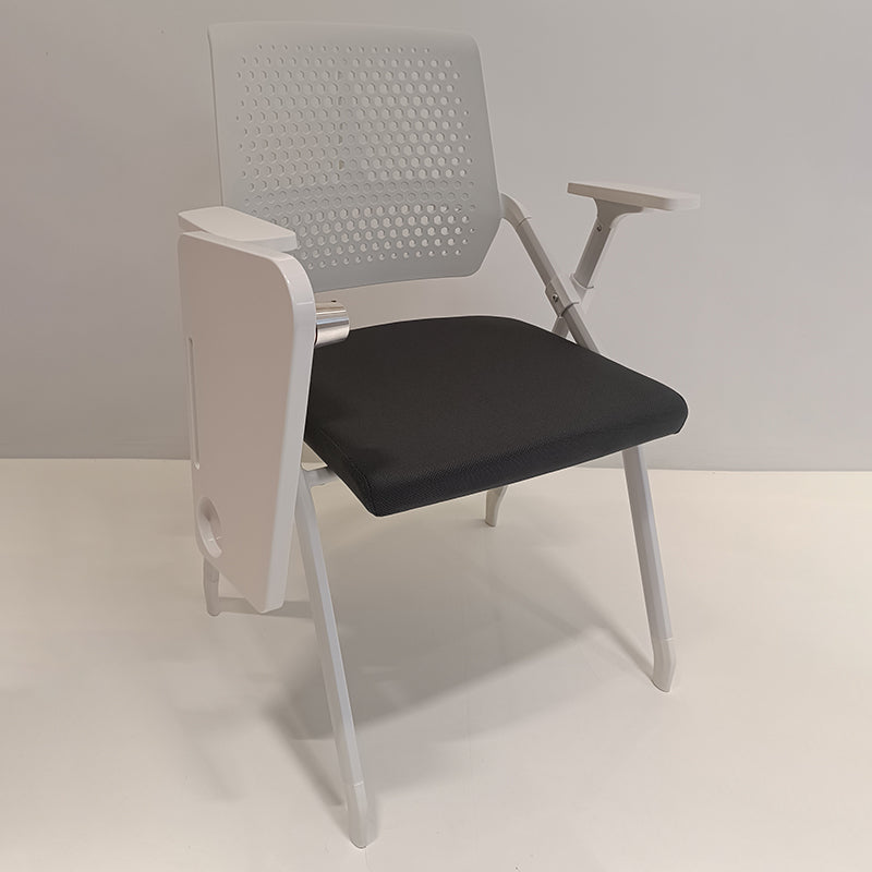 Modern Multi-Functional Space Saving Design Folding Office Chair - Rectangular Stackable Writing Board Desk Chair For Home Office Lumendat