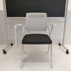 Modern Multi-Functional Space Saving Design Folding Office Chair - Rectangular Stackable Writing Board Desk Chair For Home Office Lumendat