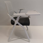 Modern Multi-Functional Space Saving Design Folding Office Chair - Rectangular Stackable Writing Board Desk Chair For Home Office Lumendat