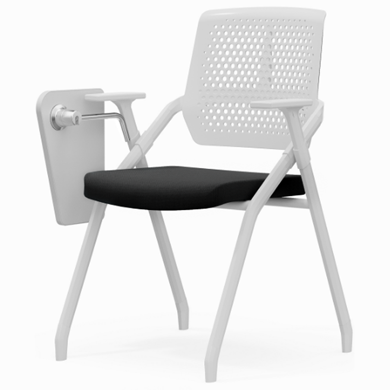 Modern Multi-Functional Space Saving Design Folding Office Chair - Rectangular Stackable Writing Board Desk Chair For Home Office Lumendat