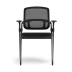 Modern Ergonomic Foldable Mesh Training Chair - Rectangular Stackable Conference Chair Space Saving Commercial Seating For Home Office Lumendat