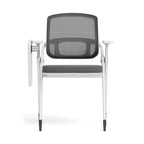 Modern Multi-Functional Mesh Conference Training Chair - Rectangular Foldable Ergonomic Office Chair With Stackable Writing Board For Home Office Lumendat