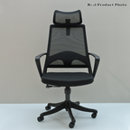 Modern Ergonomic High Back Mesh Office Chair - Rectangular Adjustable Headrest Lumbar Support Reclining Desk Chair For Home Office Lumendat