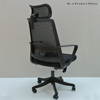 Modern Ergonomic High Back Mesh Office Chair - Rectangular Adjustable Headrest Lumbar Support Reclining Desk Chair For Home Office Lumendat