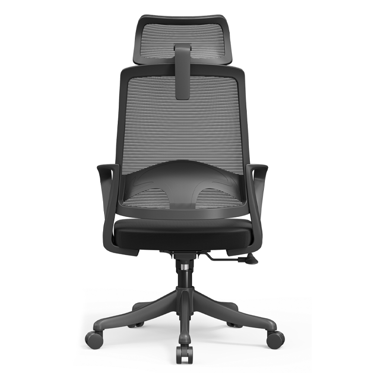 Modern Ergonomic High Back Mesh Office Chair - Rectangular Adjustable Headrest Lumbar Support Reclining Desk Chair For Home Office Lumendat
