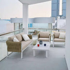 Modern Outdoor Garden Rope Sofa - 1/2/3 Seater For Balcony & Outdoor Patio Lumendat