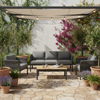 Modern Outdoor Garden Rope Sofa - 1/2/3 Seater For Balcony & Outdoor Patio Lumendat