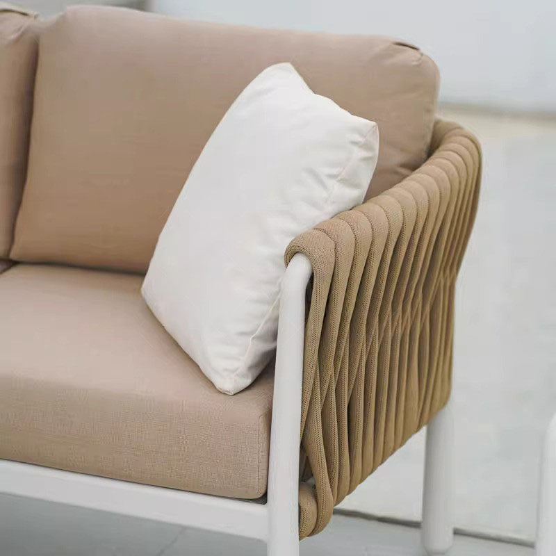 Modern Outdoor Garden Rope Sofa - 1/2/3 Seater For Balcony & Outdoor Patio Lumendat