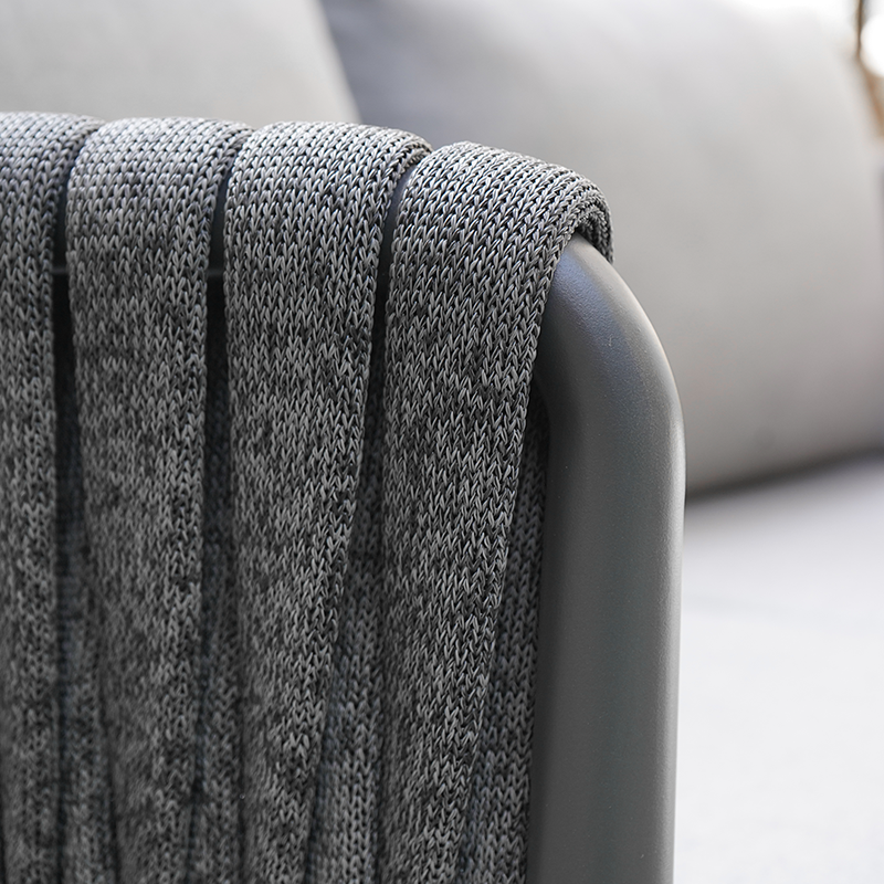 Modern Outdoor Garden Rope Sofa - 1/2/3 Seater For Balcony & Outdoor Patio Lumendat
