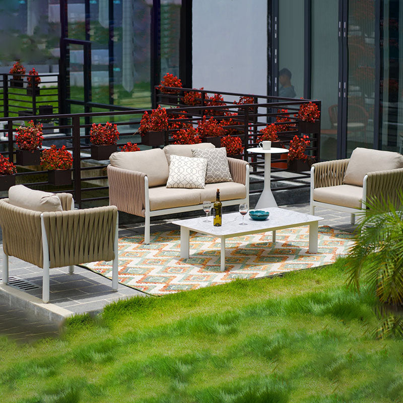 Modern Outdoor Garden Rope Sofa - 1/2/3 Seater For Balcony & Outdoor Patio Lumendat
