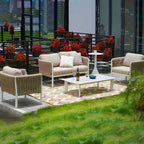 Modern Outdoor Garden Rope Sofa - 1/2/3 Seater For Balcony & Outdoor Patio Lumendat