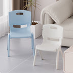 Lumendat Contemporary Scandinavian Square PP Stackable Backrest Kids Low Stool For Living Room Lumendat
