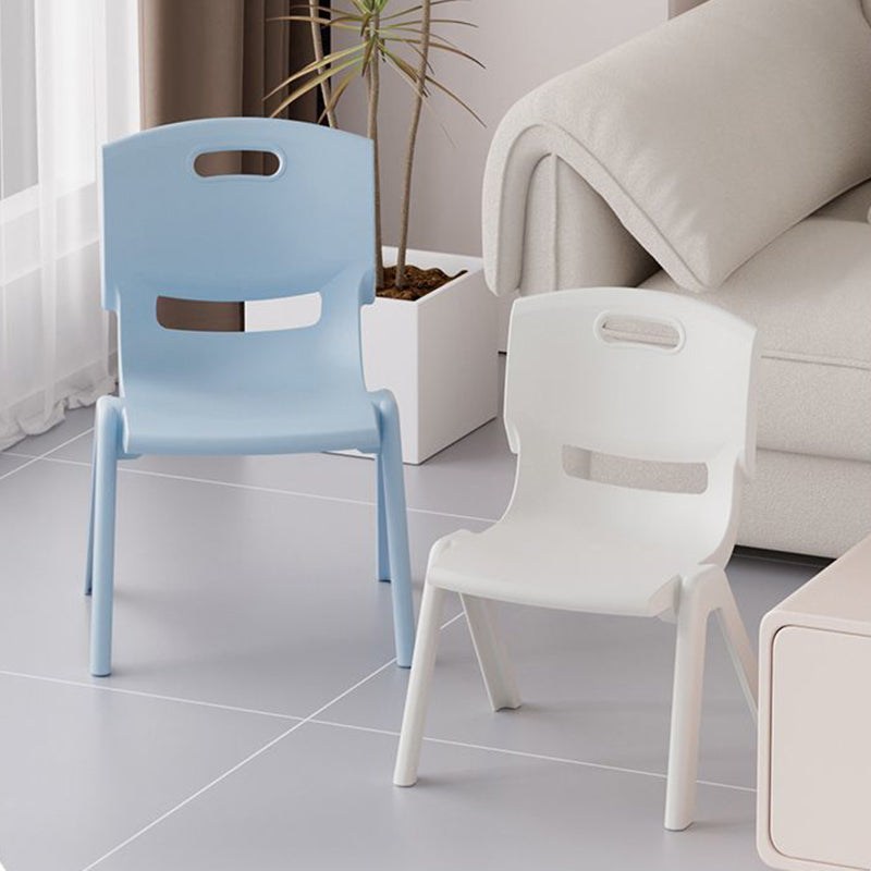 Lumendat Contemporary Scandinavian Square PP Stackable Backrest Kids Low Stool For Living Room Lumendat