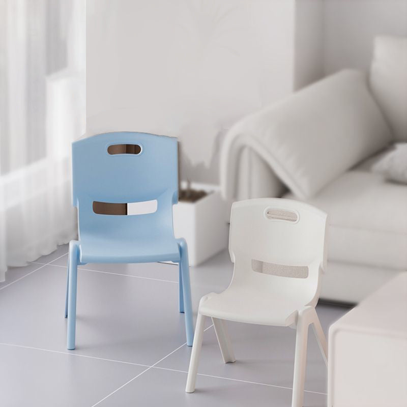 Lumendat Contemporary Scandinavian Square PP Stackable Backrest Kids Low Stool For Living Room Lumendat
