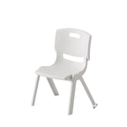Lumendat Contemporary Scandinavian Square PP Stackable Backrest Kids Low Stool For Living Room Lumendat