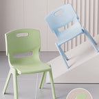 Lumendat Contemporary Scandinavian Square PP Stackable Backrest Kids Low Stool For Living Room Lumendat