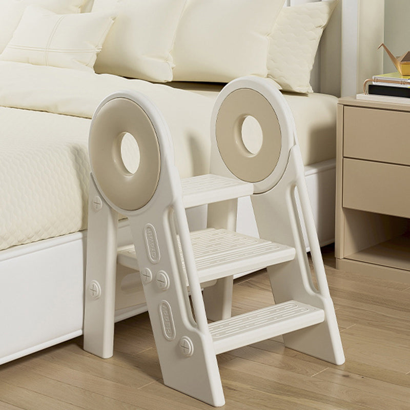 Lumendat Contemporary Scandinavian Rectangular HDPE Foldable Kids Stool 3-Step For Bedroom & Living Room Lumendat