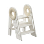 Lumendat Contemporary Scandinavian Rectangular HDPE Foldable Kids Stool 3-Step For Bedroom & Living Room Lumendat