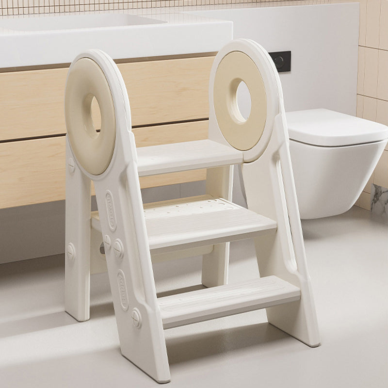 Lumendat Contemporary Scandinavian Rectangular HDPE Foldable Kids Stool 3-Step For Bedroom & Living Room Lumendat