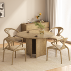 North American White Ash - Contemporary Scandinavian Solid Wood Chair: Microfiber Leather Comfort Seat Cushion - Integrated Armrest And Backrest Dining Chair For Dining Room Lumendat