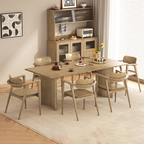 North American White Ash - Contemporary Scandinavian Solid Wood Chair: Delicate Natural Grain - Ergonomic Backrest & Armrest Dining Chair For Dining Room Lumendat
