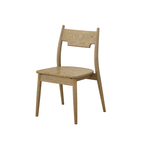 North American White Ash - Contemporary Scandinavian Solid Wood Chair: Ergonomic Slightly Reclined Backrest Dining Chair For Dining Room Lumendat