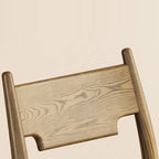 North American White Ash - Contemporary Scandinavian Solid Wood Chair: Ergonomic Slightly Reclined Backrest Dining Chair For Dining Room Lumendat