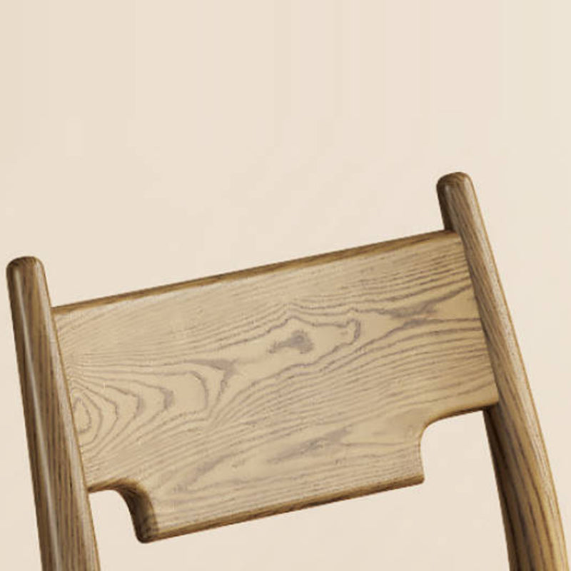 North American White Ash - Contemporary Scandinavian Solid Wood Chair: Ergonomic Slightly Reclined Backrest Dining Chair For Dining Room Lumendat
