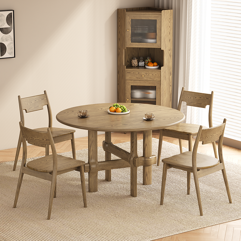 North American White Ash - Contemporary Scandinavian Solid Wood Chair: Ergonomic Slightly Reclined Backrest Dining Chair For Dining Room Lumendat