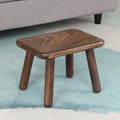 Lumendat Contemporary Creative Rectangular Beech Solid Wood Kids Low Stool For Entryways & Living Room Lumendat