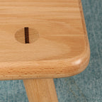 Lumendat Contemporary Creative Rectangular Beech Solid Wood Kids Low Stool For Entryways & Living Room Lumendat