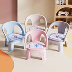 Lumendat Contemporary Creative Round PP Sound-Emitting Stackable Backrest Armrest Kids Low Stool For Living Room & Bedroom Lumendat