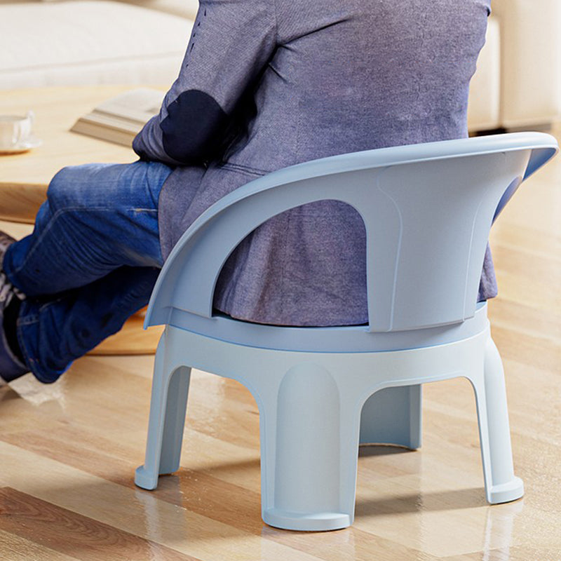 Lumendat Contemporary Creative Round PP Sound-Emitting Stackable Backrest Armrest Kids Low Stool For Living Room & Bedroom Lumendat