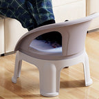 Lumendat Contemporary Creative Round PP Sound-Emitting Stackable Backrest Armrest Kids Low Stool For Living Room & Bedroom Lumendat