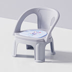 Lumendat Contemporary Creative Round PP Sound-Emitting Stackable Backrest Armrest Kids Low Stool For Living Room & Bedroom Lumendat